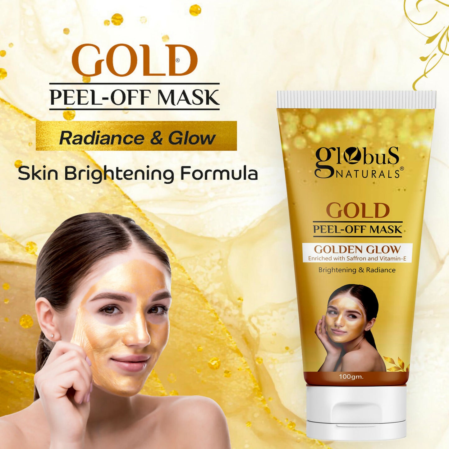 Globus Naturals Gold Peel Off Mask - Distacart