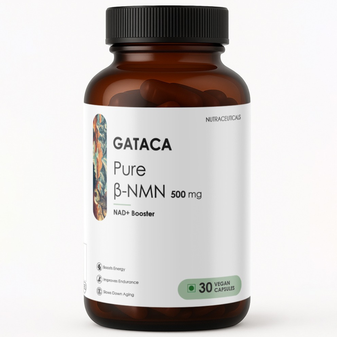 GATACA Pure β-NMN 500 mg Capsules with Nicotinamide Mononucleotide for More Energy, More Endurance, More Life
