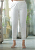 Juniper Women's White Soild Cotton Flex Pants With Lace Work - Distacart