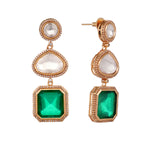 Thumbnail for Nuyug Emerald Drop Anti Tarnish Sparkle Earrings