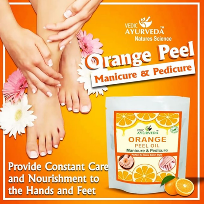 VedicAyurveda Manicure Pedicure Spa Kit Orange Peel Oil - Dista