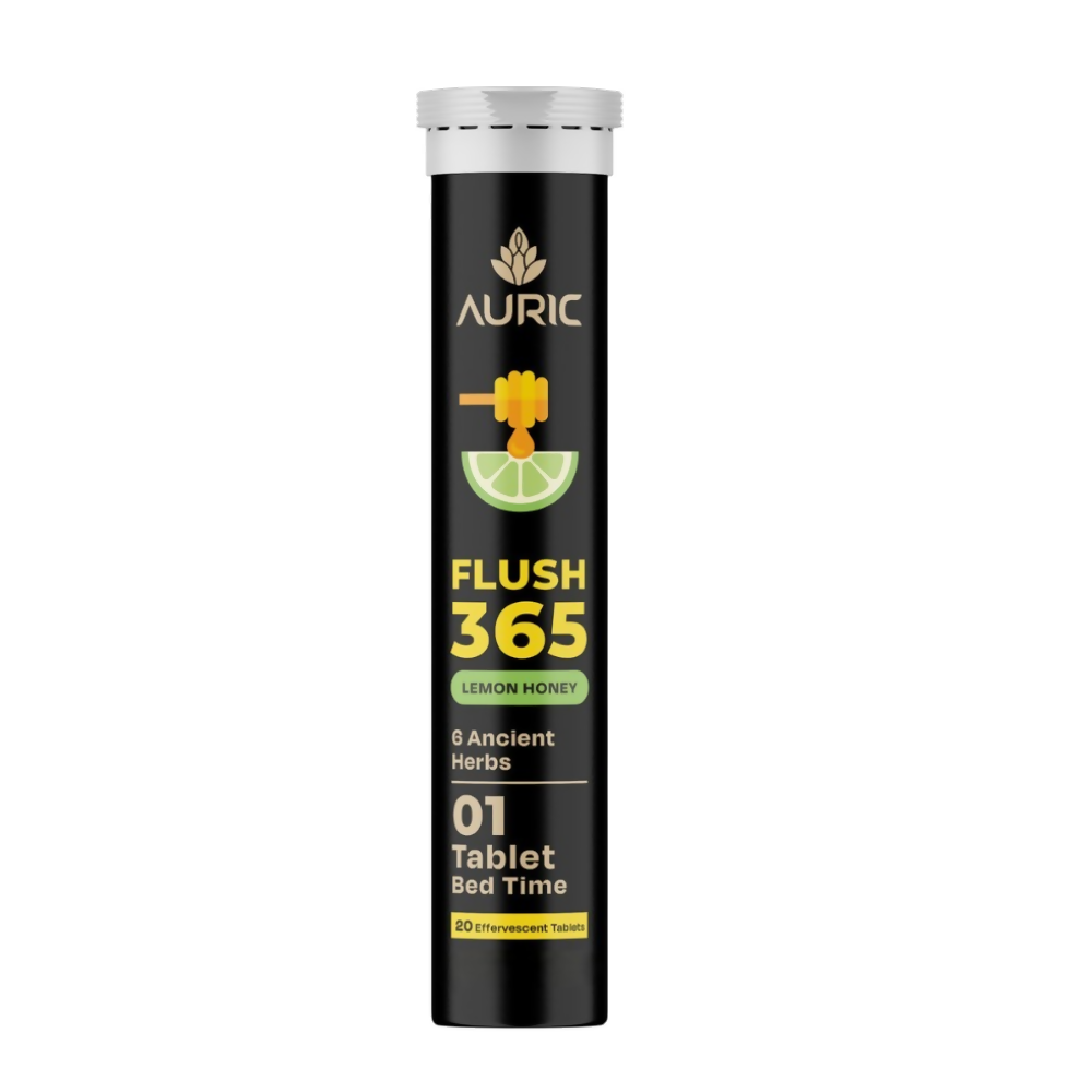 Auric Flush365 Tablets | Honey Lemon Flavour - Distacart