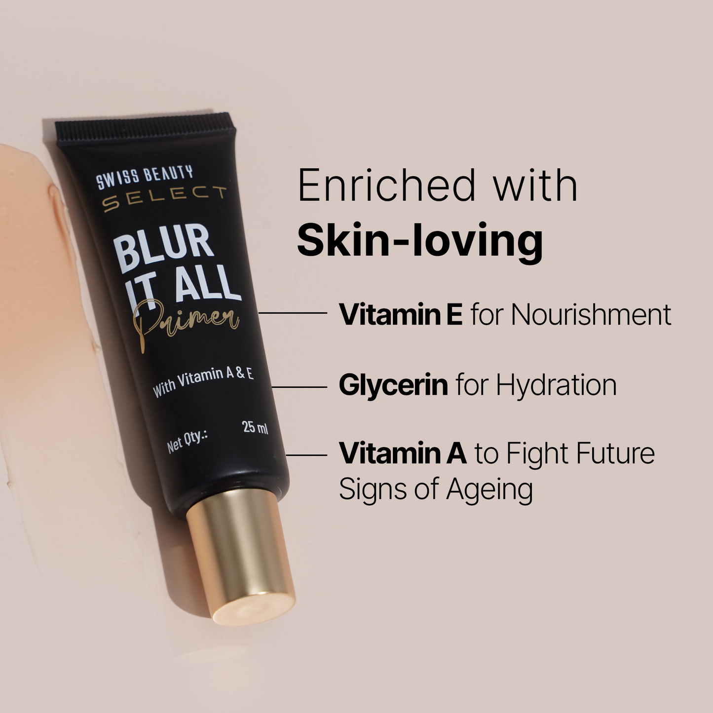 Swiss Beauty Select Blur It All Primer With Vitamin A & E - Distacart