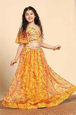 Thumbnail for Joban Fashion Girl's Yellow Color Lehenga Choli