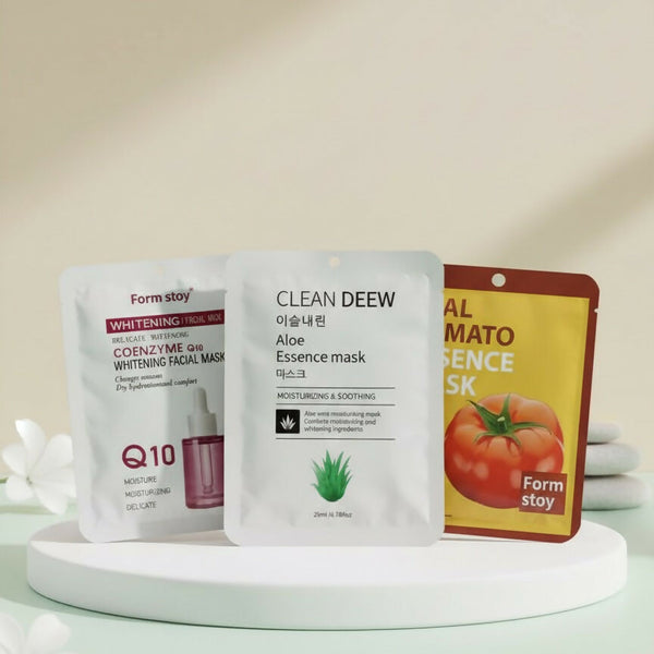 Brand born Whitening Aloe Essence Real Tomato Hydrating Masks Face Sheet Mask