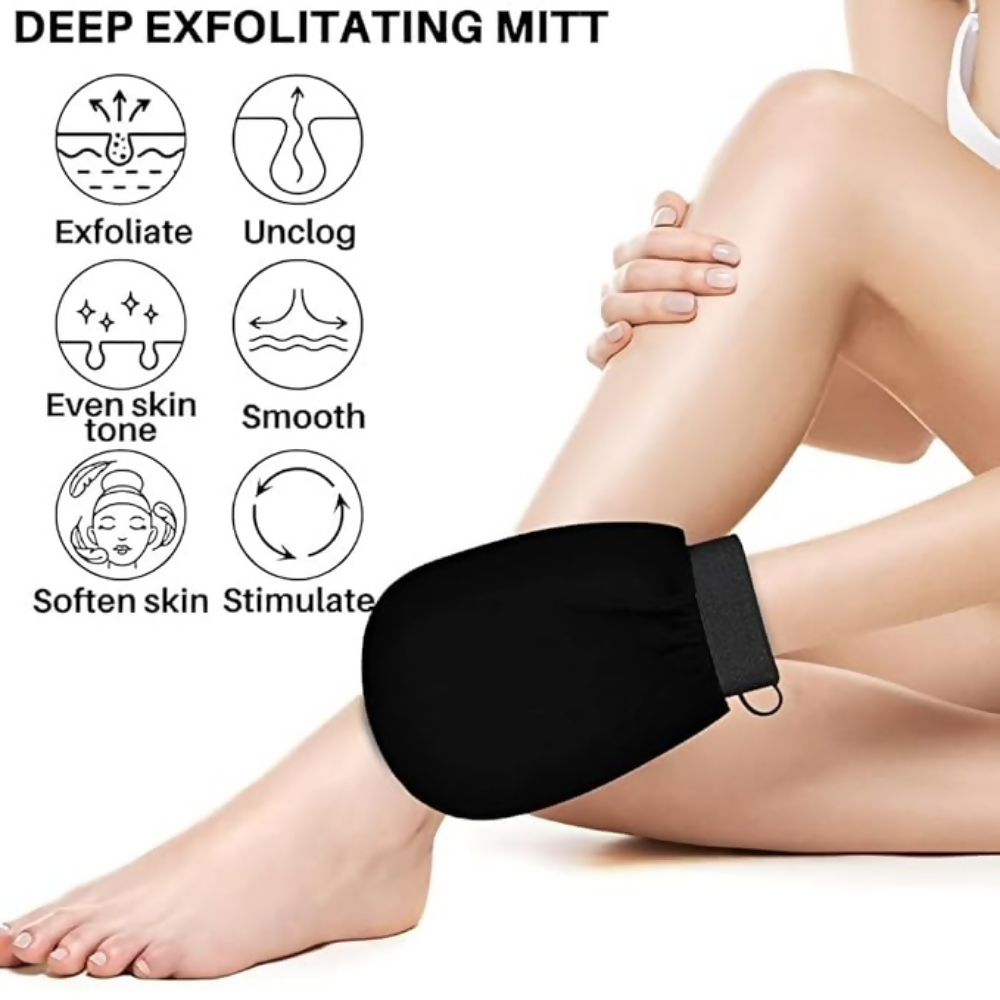 Bronson Professional Exfoliating Bath Glove Body Scrubber Mitt Loofah - Dista