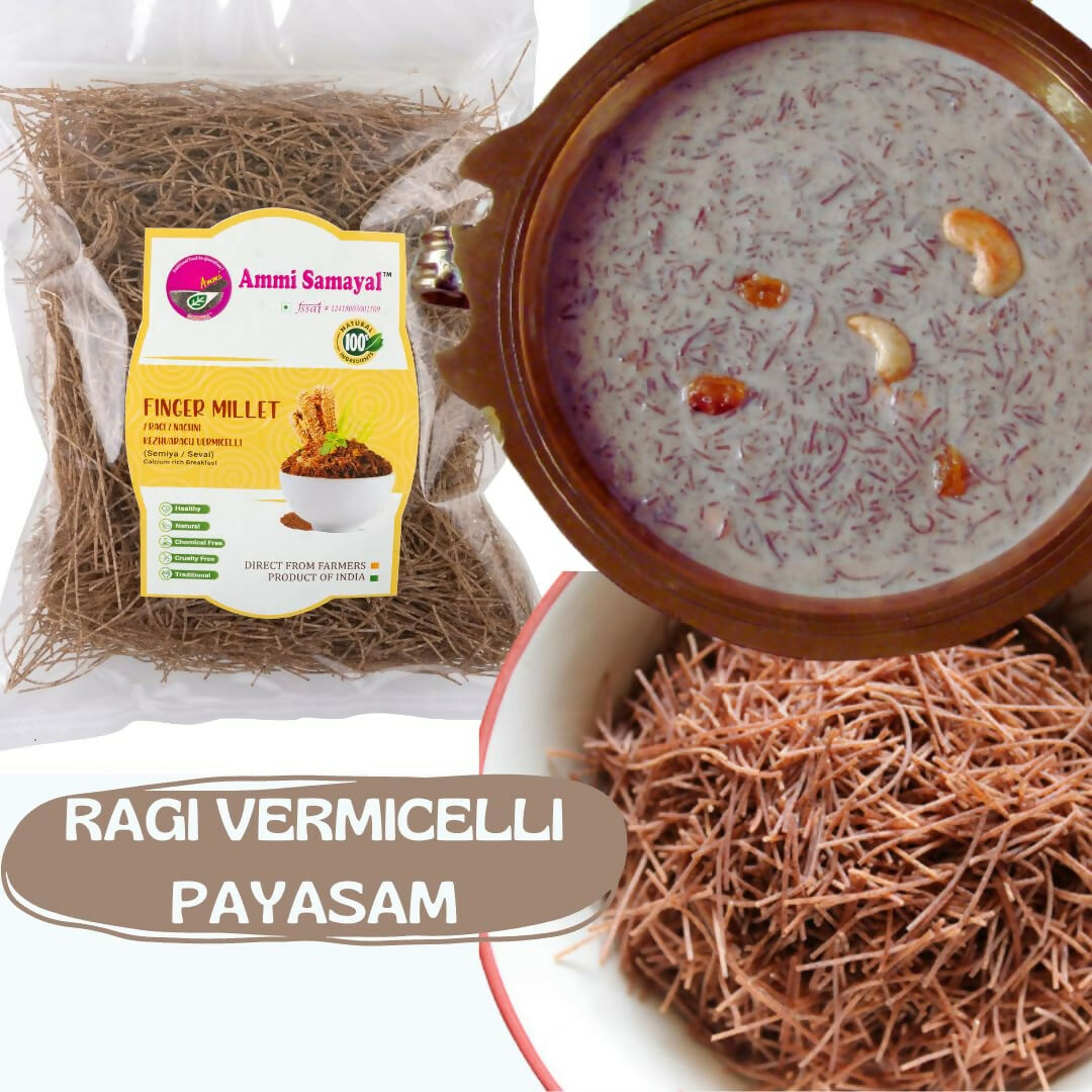 Ammi Samayal Ragi Vermicelli (Semiya/Sevai) and Natural Jaggery Combo - Distacart
