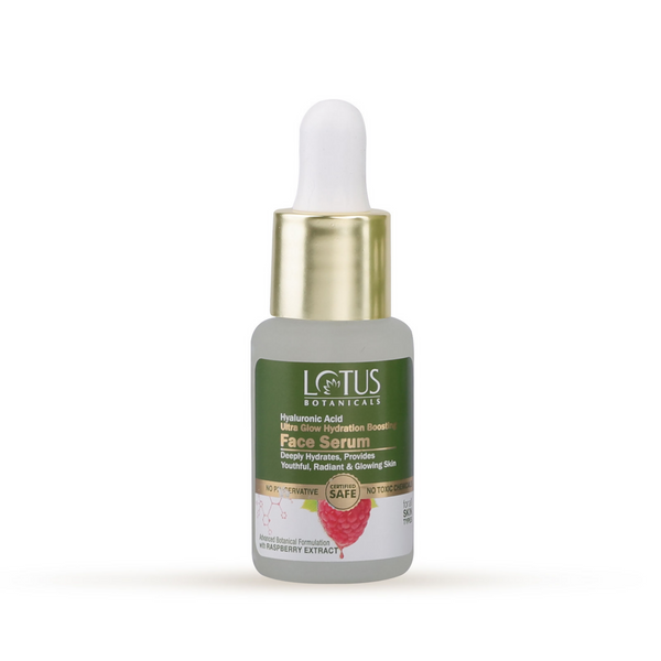 Lotus Botanicals Hyaluronic Acid & Raspberry Ultra Glow & Hydration Boosting Serum - Distacart