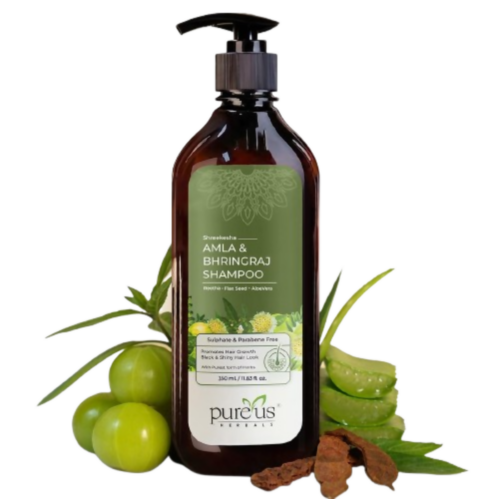 Pureus Herbals Amla & Bhringraj Herbal Shampoo - Dista