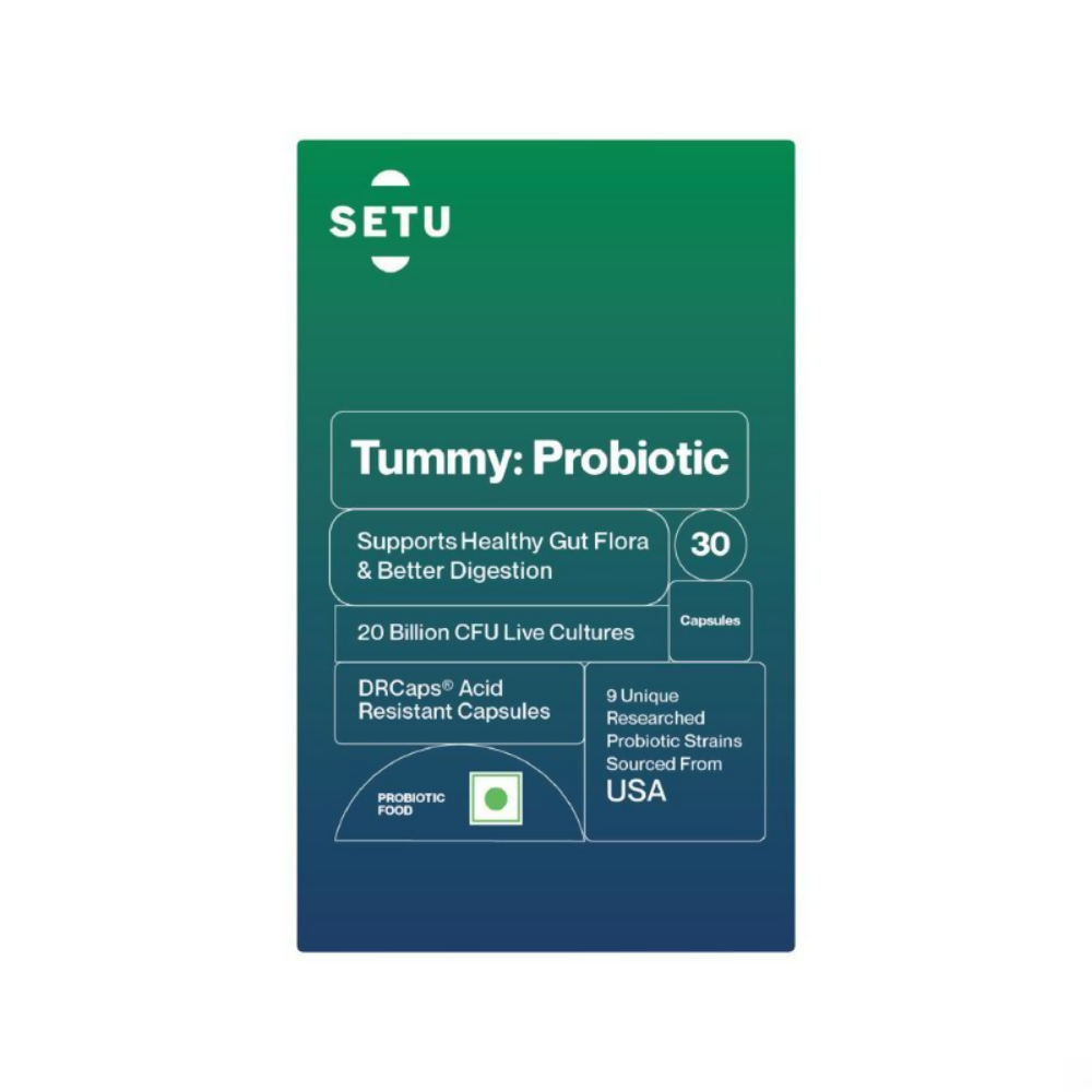 Setu Tummy Probiotics Naturally Fermented Capsules - Distacart