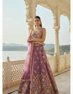 Thumbnail for Lehenga Mart Designer Indian Wedding Lehenga Choli-Lavender - Distacart