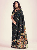 Thumbnail for Preksha Creation Banarasi Soft Silk Women Black Saree - Distacart