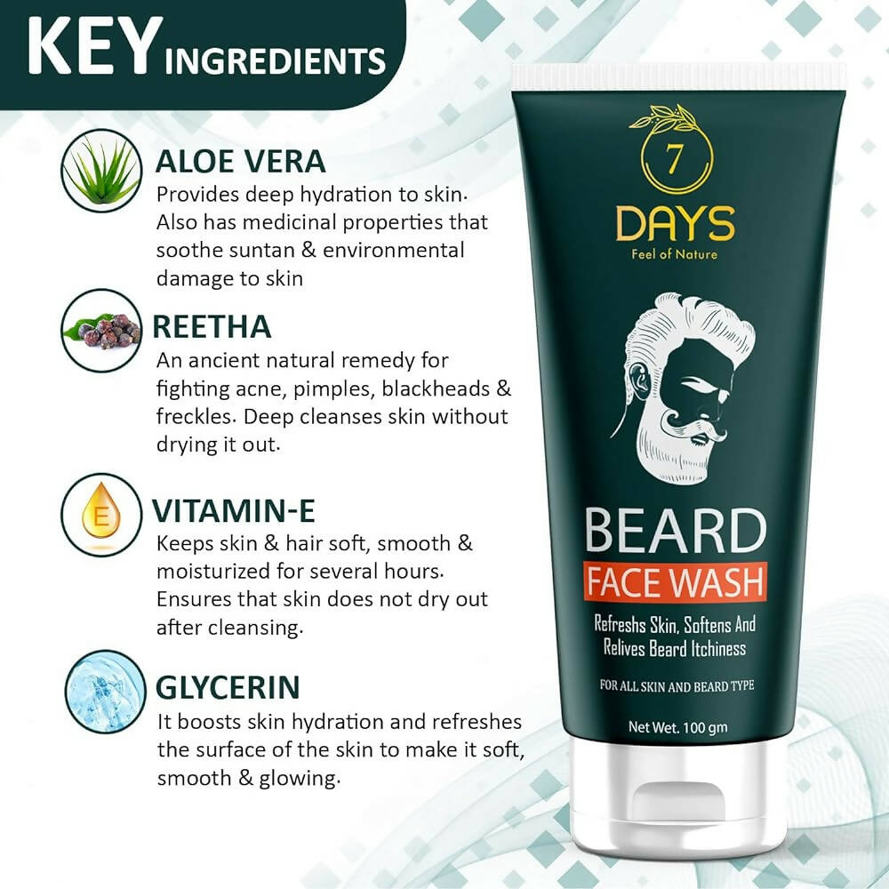 7 Days Beard Face Wash - Distacart