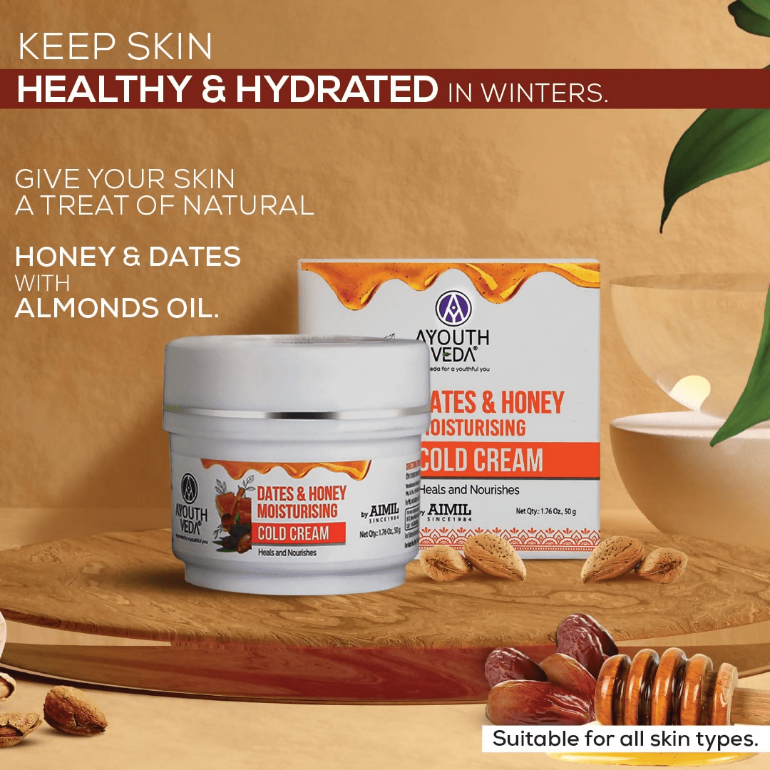 Ayouthveda Dates & Honey Moisturising Cold Cream - Distacart