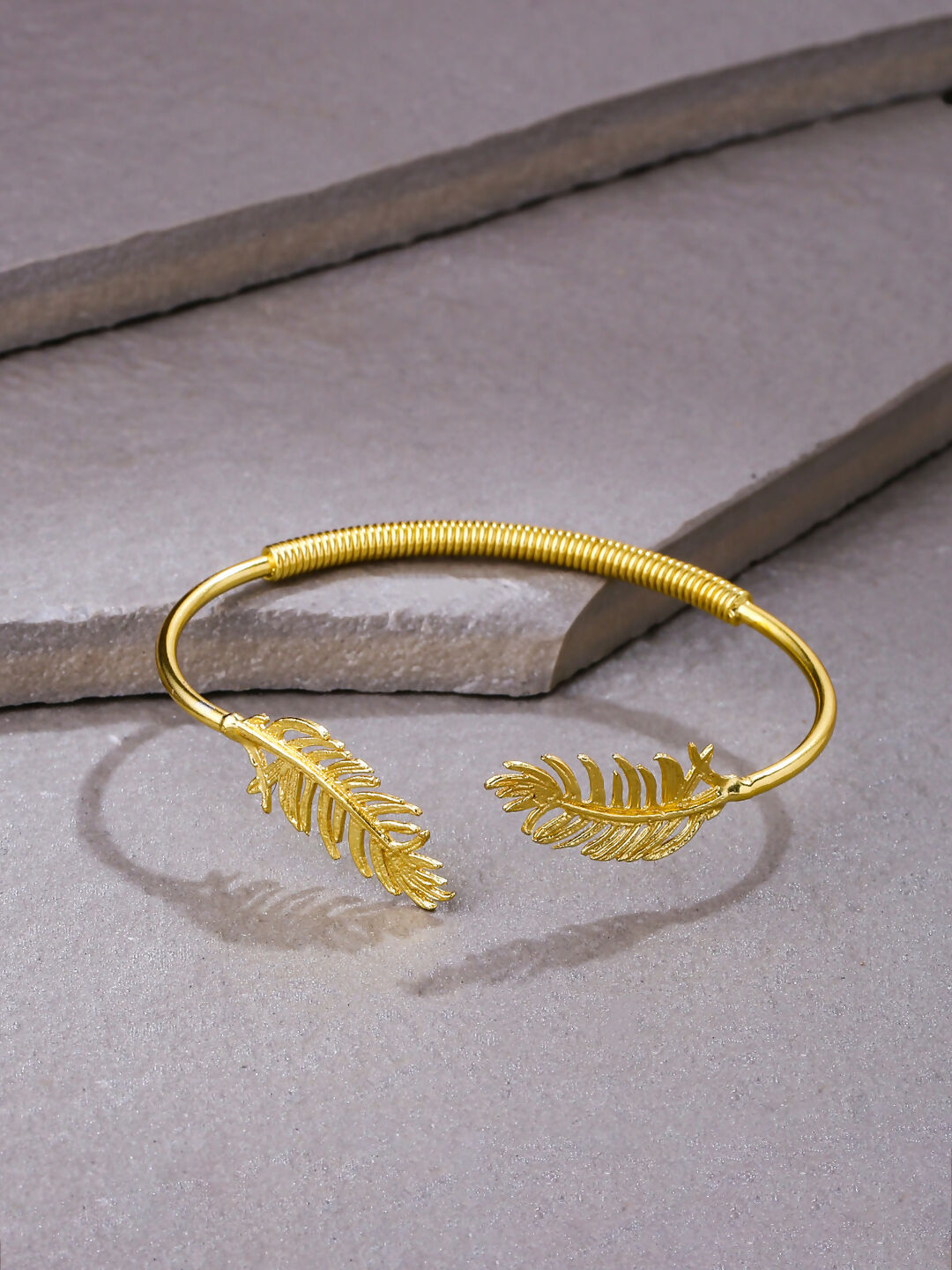 NVR Women Gold Plated Adjustable Kada Bracelet - Distacart