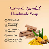 Thumbnail for Prakriti Herbal Soap Turmeric and Sandal - Distacart