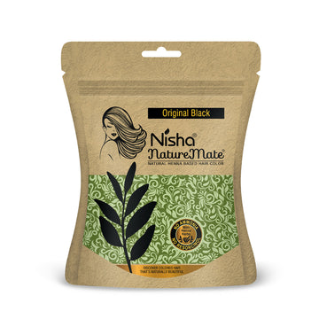 Nisha Hair Colour for Women-Natural Black|100% Pure Henna-Based Powder - Distacart
