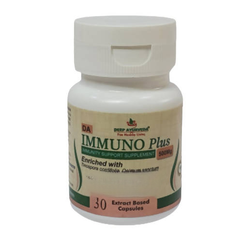 Deep Ayurveda Immuno Plus 500mg Veg Capsules - Distacart