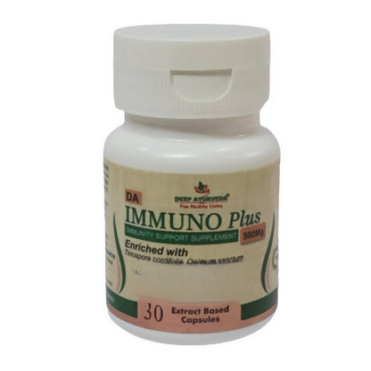 Deep Ayurveda Immuno Plus 500mg Veg Capsules - Distacart