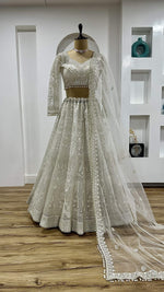 Thumbnail for Aastha Fashion White Designer Wedding Wear Lehenga Choli