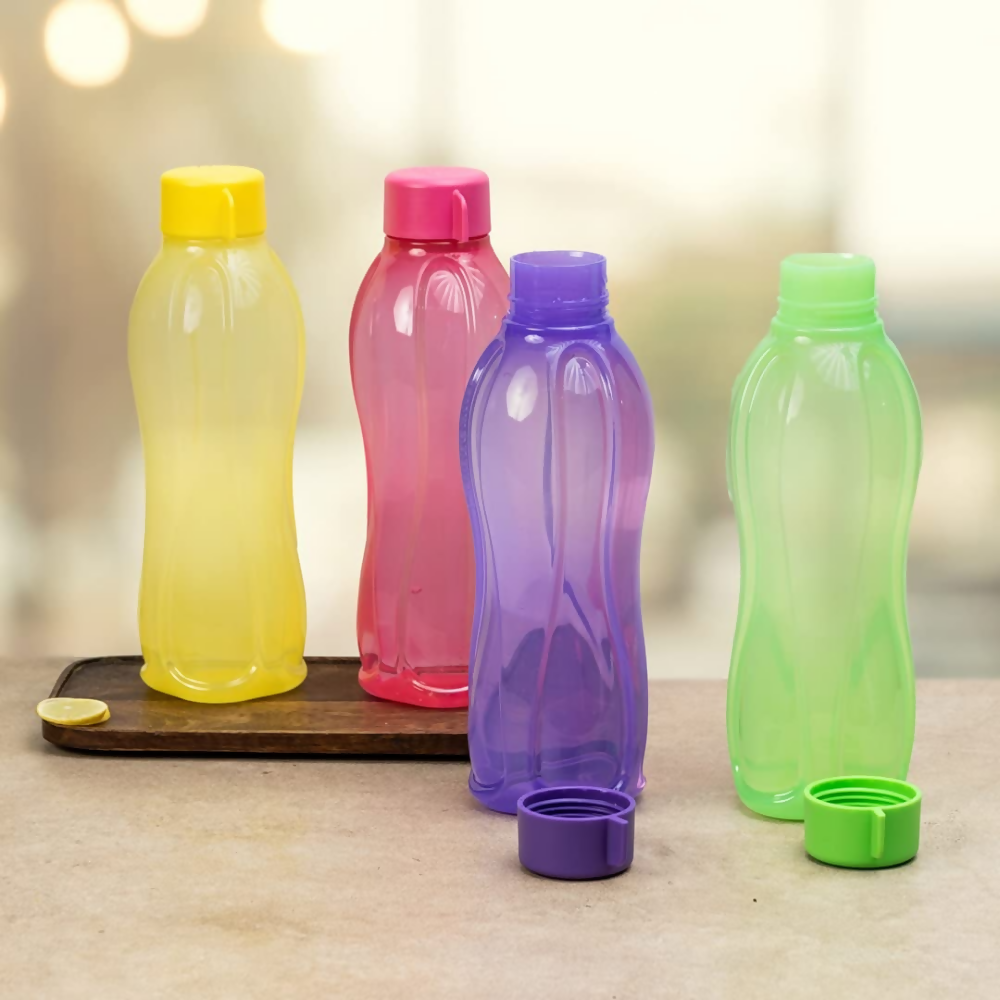 Tupperware Aquasafe Plastic Bottle - Pink, Green, Yellow, Purple - Dista