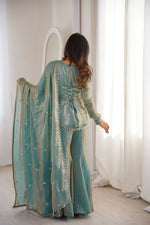 Thumbnail for Teeya Creation New Womens Trendy Embroidery Sequence Work Kurta Set - Dista