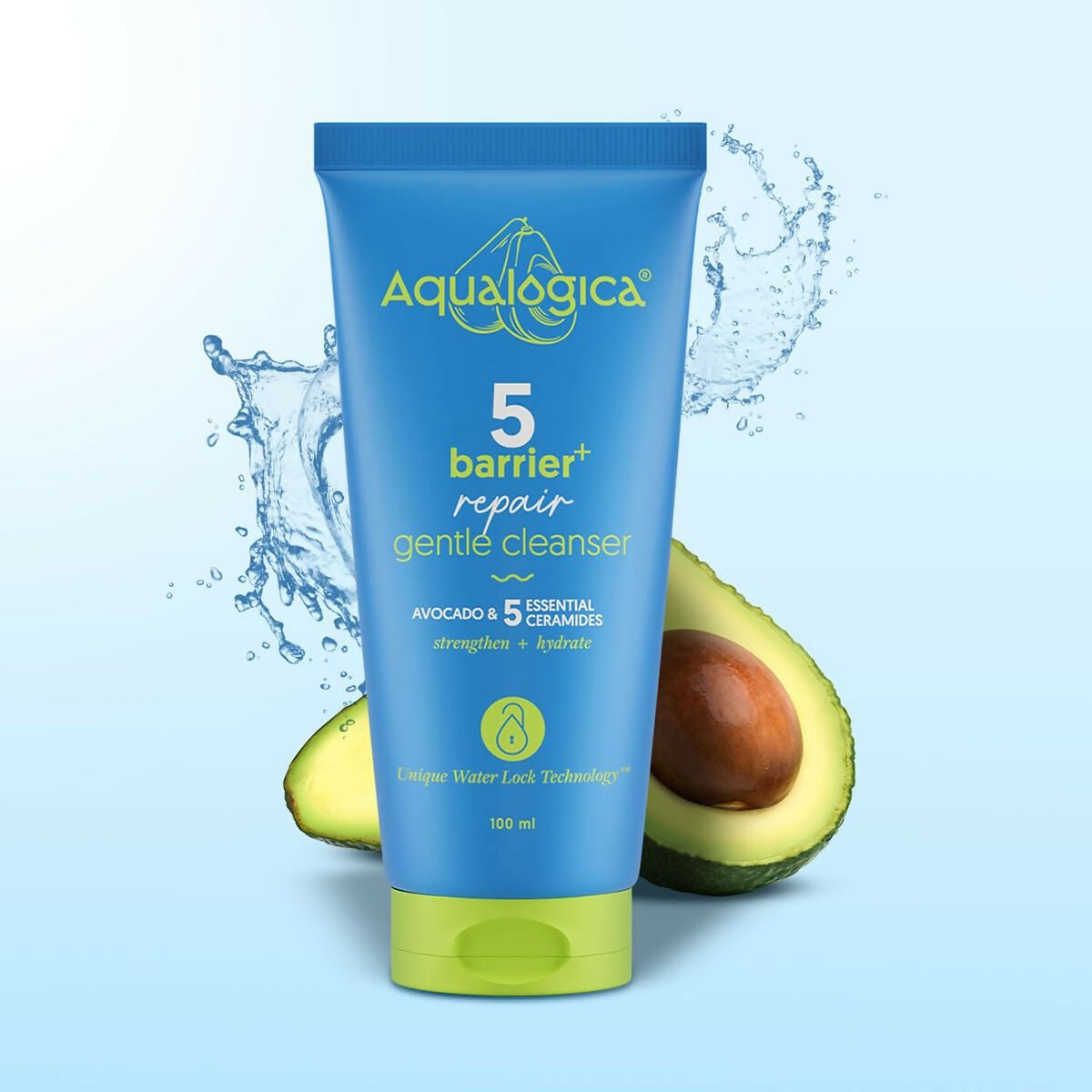 Aqualogica 5 Barrier+ Repair Gentle Cleanser with Avocado & 5 Essential Ceramides - Distacart