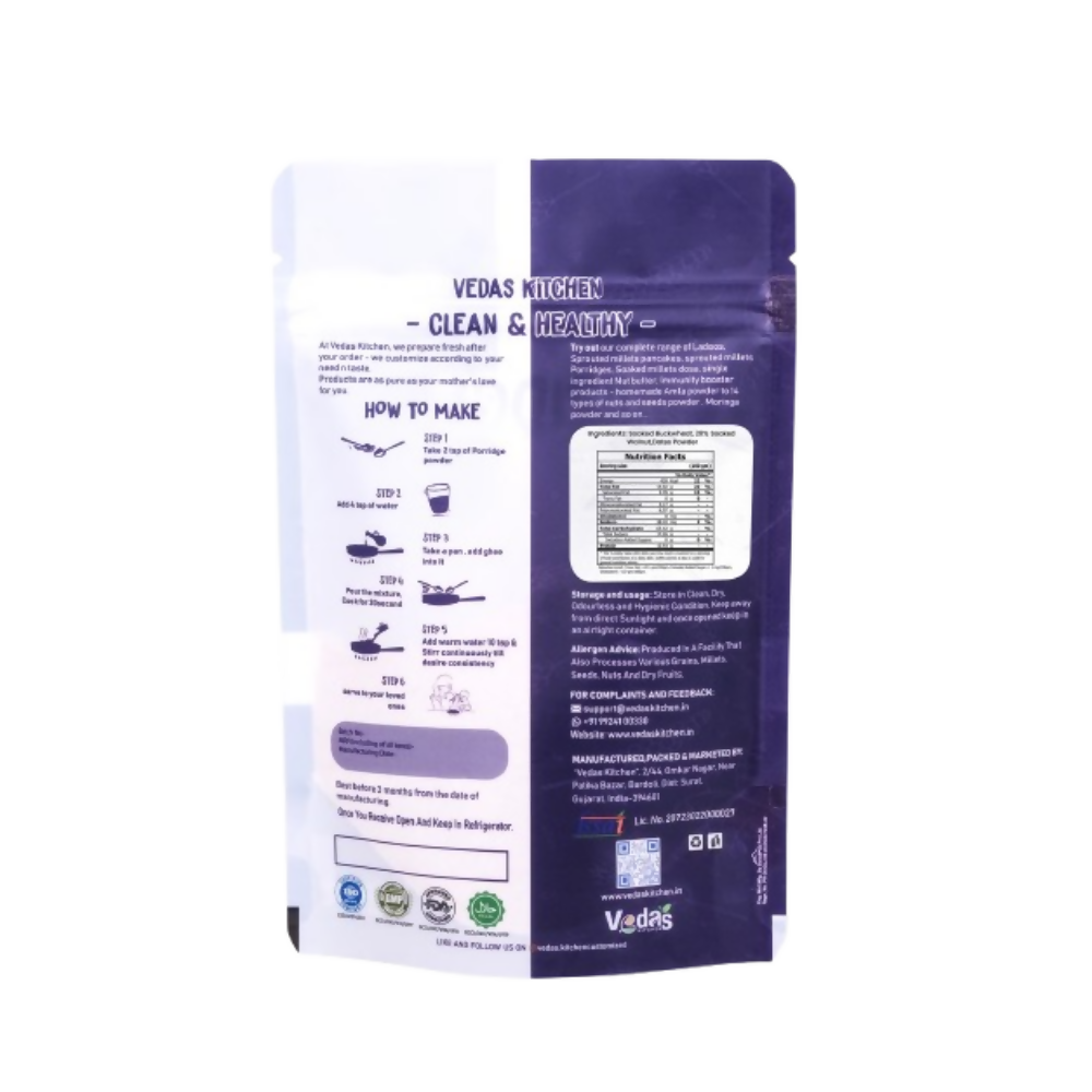 Vedas Kitchen Buckwheat Walnut Porridge - Dista