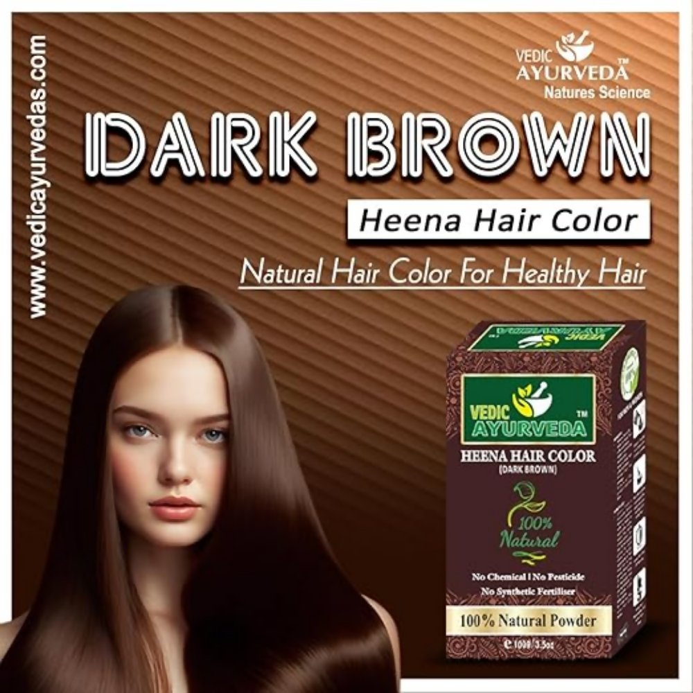 VedicAyurveda Dark Brown Hair Color - Dista