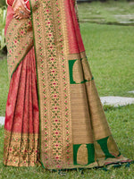 Thumbnail for Astita Banarasi Silk Pink Saree