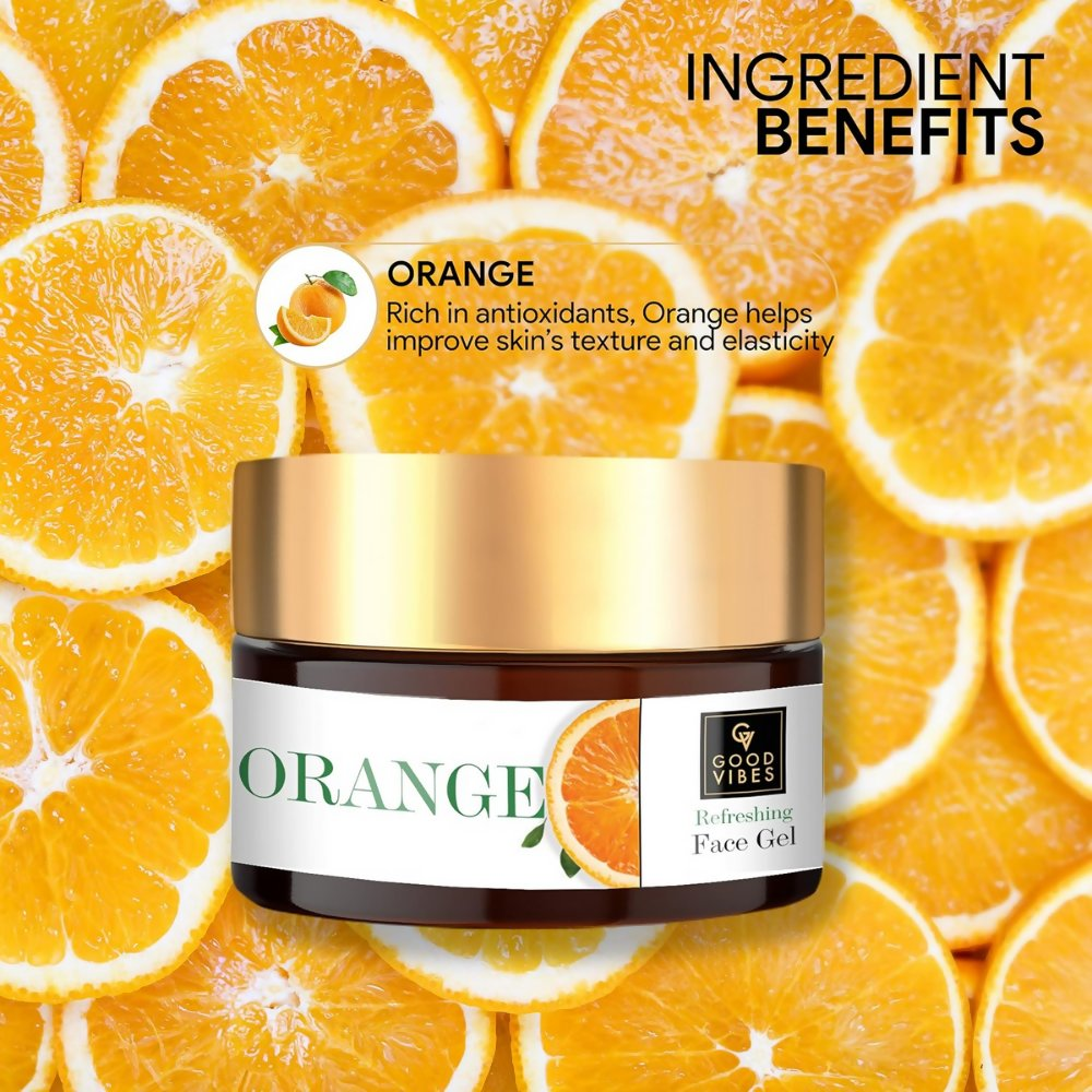 Good Vibes Orange Refreshing Face Gel - Distacart