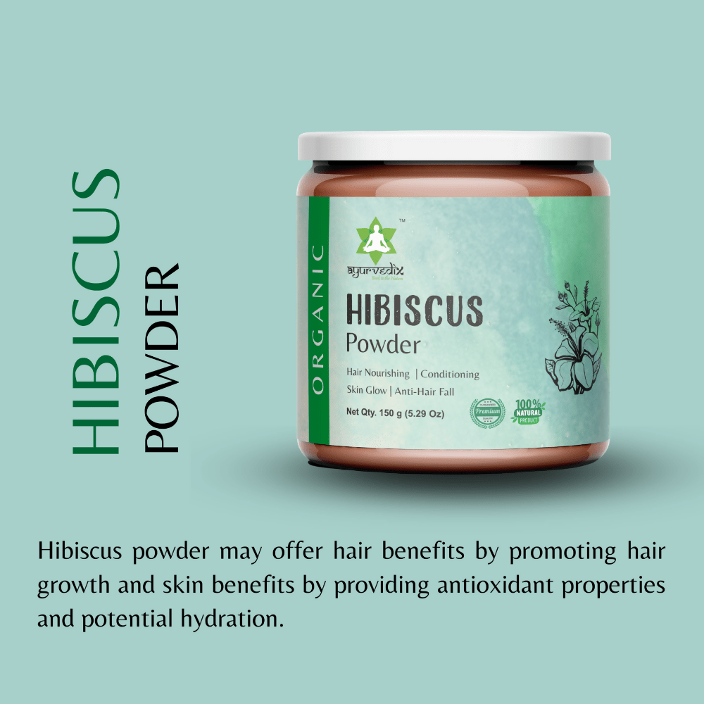 Ayurvedix Organic Hibiscus Flower Powder - Distacart