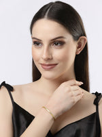 Thumbnail for NVR Women Gold-Plated Western Cuff Bracelet - Distacart