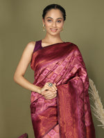 Thumbnail for Astita Lichi Silk Light Pink Saree