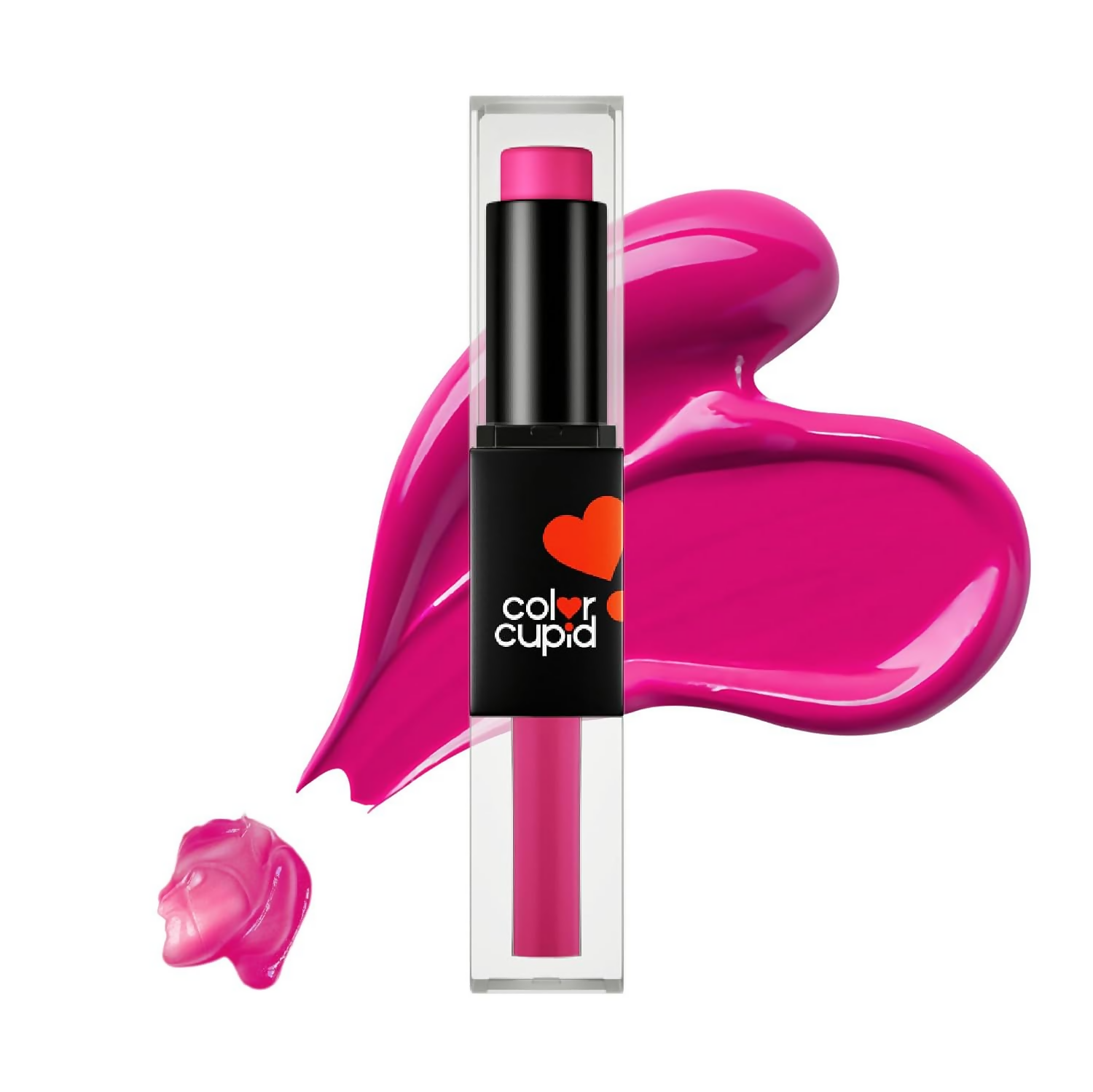 Color Cupid 2 in 1 Tinted Lip Balm + Liquid Lipstick - Flirt & Fuchsia - Distacart