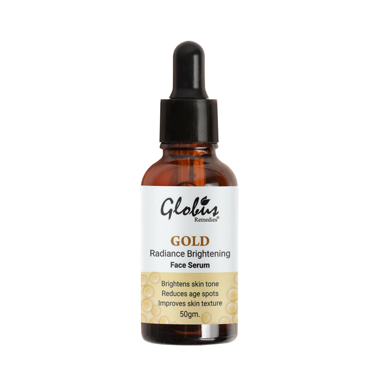 Globus Remedies Gold Radiance Anti Aging Face Serum, For Skin Lightening & Dark Spots Removal