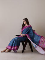 Thumbnail for NOZ2TOZ Women's Silk Blend Magenta Printed Designer Saree With Blouse Piece - Distacart