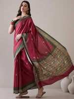 Thumbnail for NOZ2TOZ Women's Silk Blend Green Printed Designer Saree With Blouse Piece - Distacart