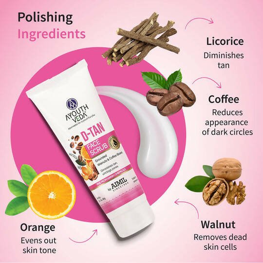 Ayouthveda D-Tan Face Scrub - Distacart