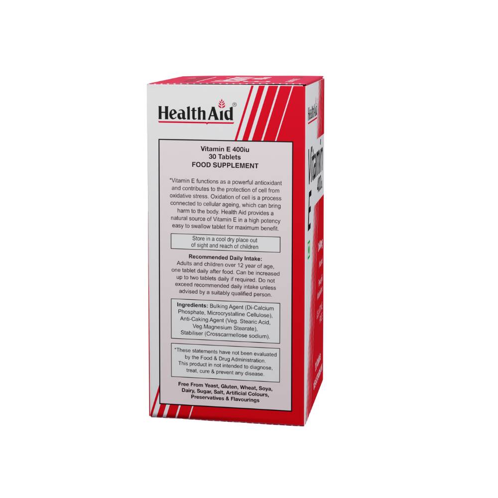 HealthAid Vitamin E 400iu Tablets - Distacart