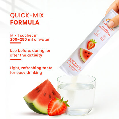 Dr. Morepen Hydrolyte Electrolyte & Vitamin Drink Mix - Strawberry - Distacart