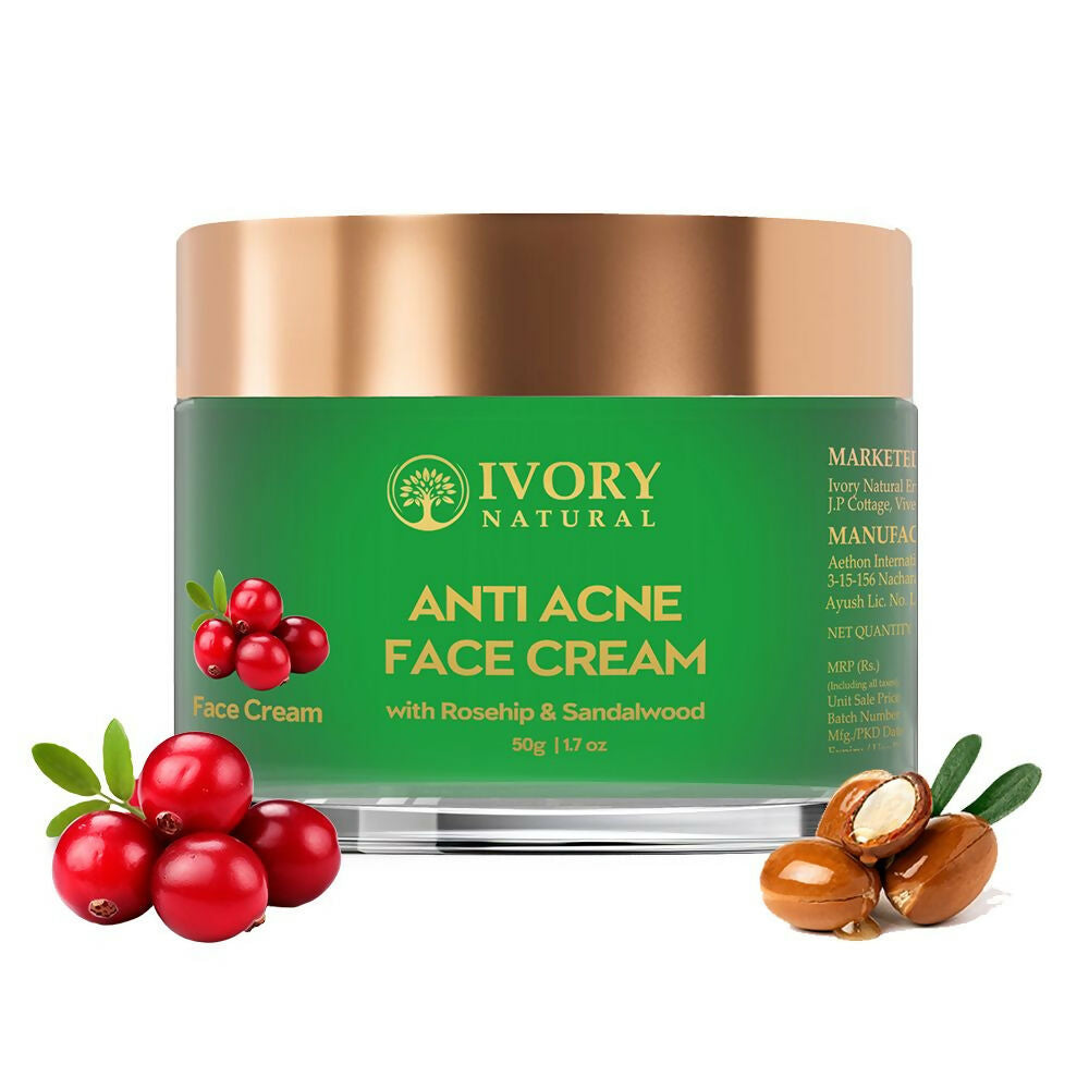 Ivory Natural Acne Face Cream For Acne Free Face - Distacart