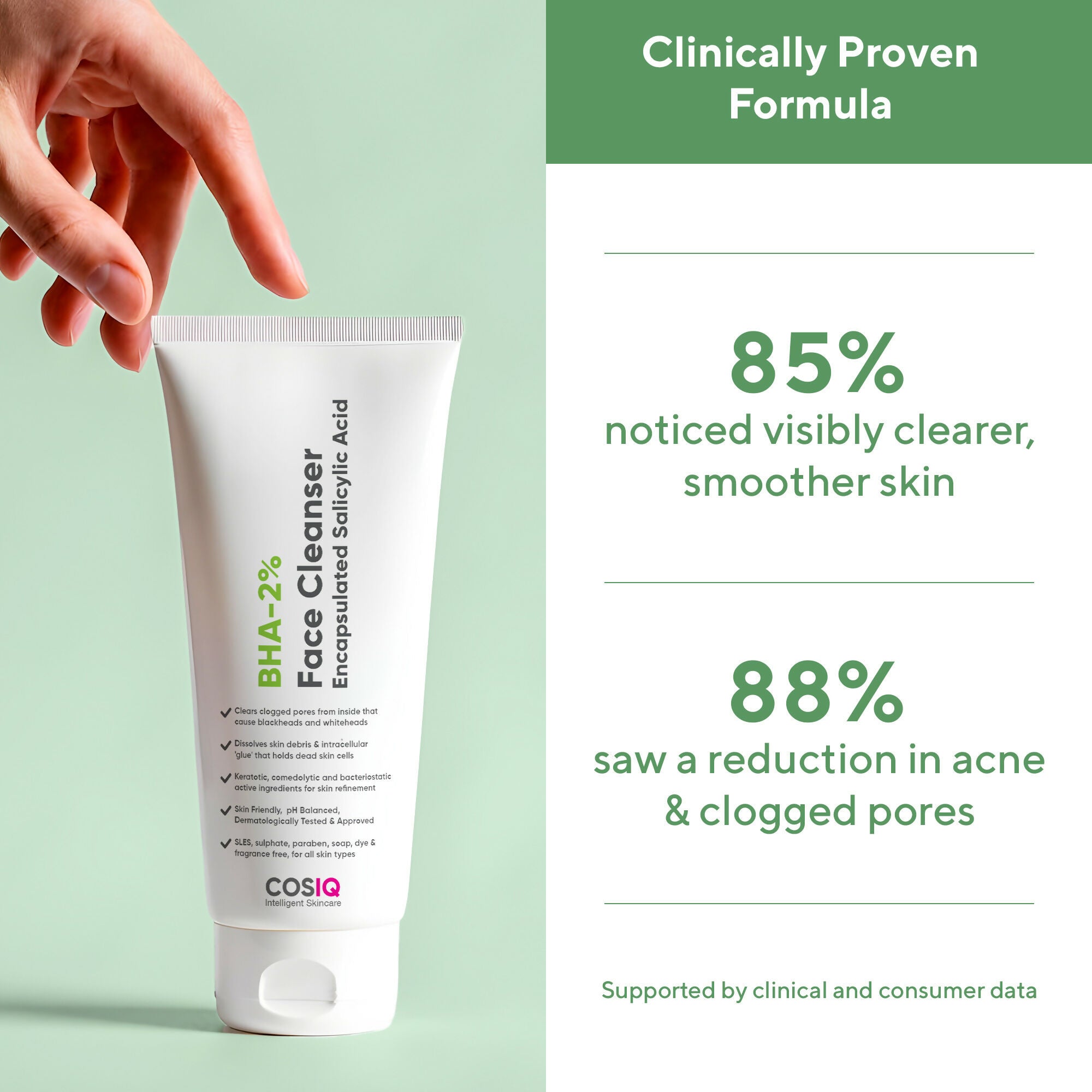 Cos-IQ BHA-2% Salicylic Acid Face Cleanser
