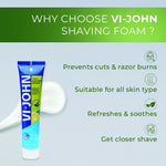 Thumbnail for VI-JOHN Dermatologically Tested Vitamin-E enriched Anti Bacterial Lime & Lemon Shaving Cream