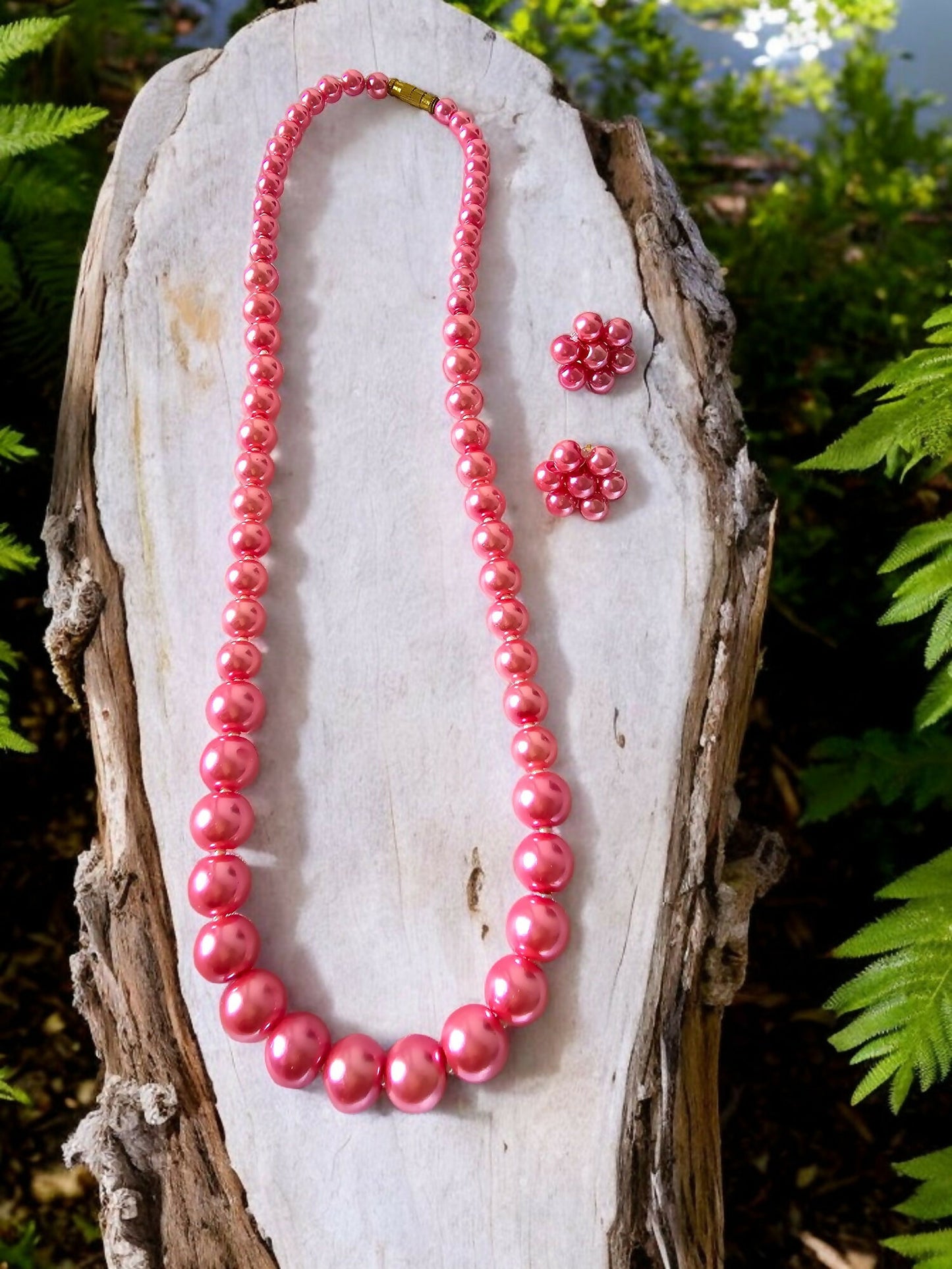 Inhanns Spectrum Everyday Pearl Sets - Single Strand - Pink - Distacart