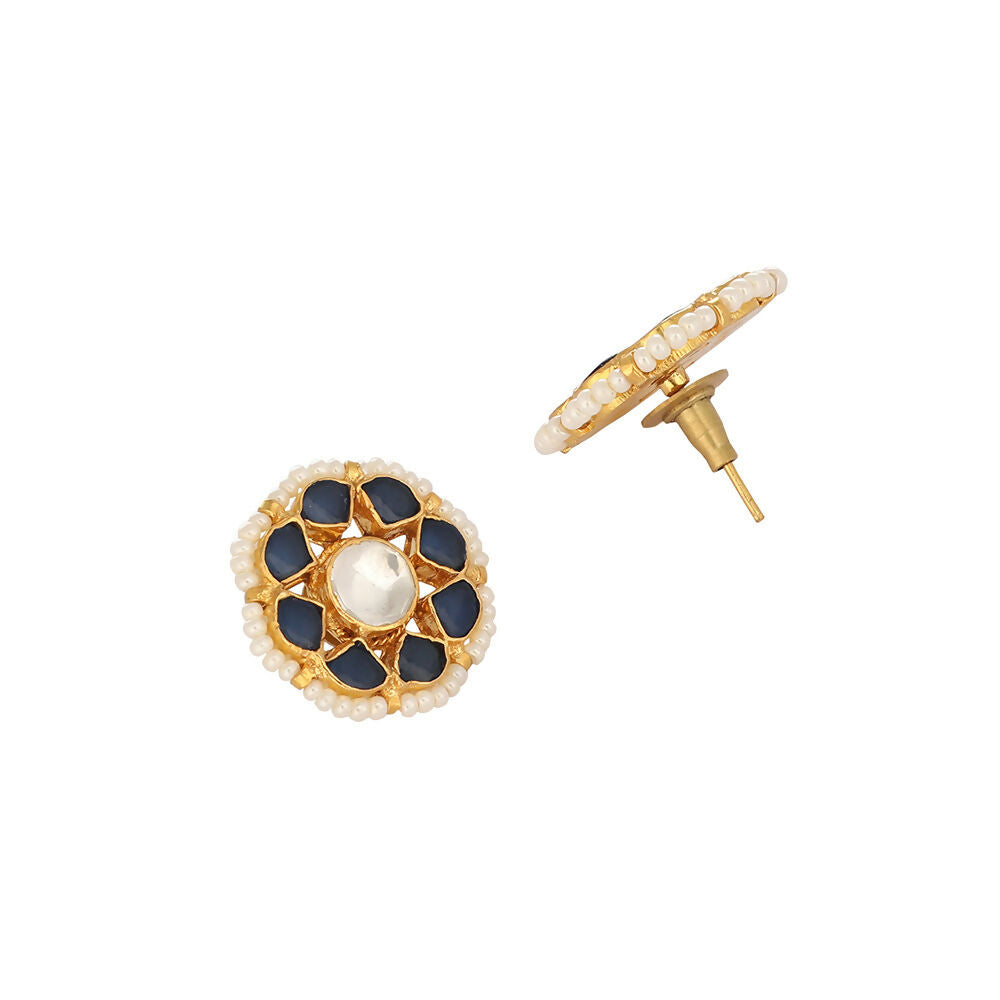 Nuyug 22K Gold Plated Floret Noor Stud Earrings