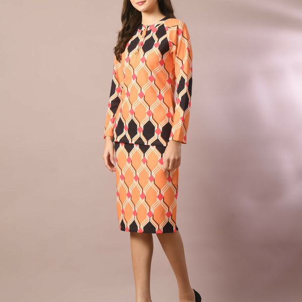 Myshka Women's Multi Printed Knee Length Party Embellished Skirts - Distacart