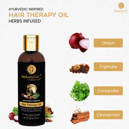 Prakruth Care Ayurvedic Inspired Hair Therapy Oil For Men - Dista