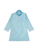 Thumbnail for Joban Fashion Kids Island stylish Tikli work Nehru Jacket Full Sleeves Kurta, Pyjama Set - Sky Blue - Distacart