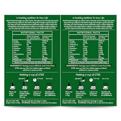Gtee Moringa Tea Bags - Distacart